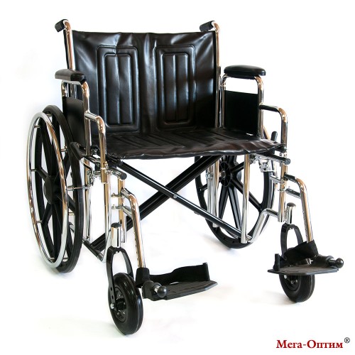 Кресло-коляска инвалидная механическая 711AE-51 (56,61)  (кож.зам)